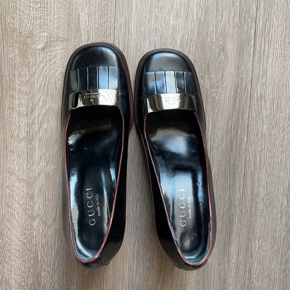 GUCCI black chunky heels - Picture 2 of 6